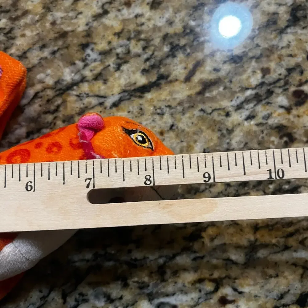Disney Elena of Avalor Luna Stuffed Orange Pink Plush Flying‎ Jaquin Leopard 9”